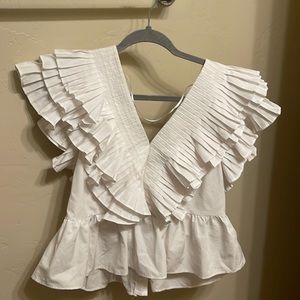White blouse size M zara